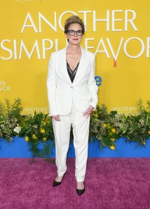 Elizabeth Perkins at the "Another Simple Favor" Premiere held at Jazz at Lincoln Center on April 27, 2025 in New York, New York.
