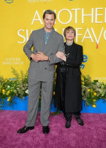 Andrew Rannells, Patti LuPone at the "Another Simple Favor" Premiere held at Jazz at Lincoln Center on April 27, 2025 in New York, New York.