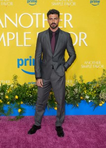 Michele Morrone at the "Another Simple Favor" Premiere held at Jazz at Lincoln Center on April 27, 2025 in New York, New York.