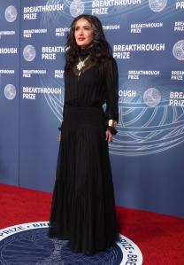Salma Hayek at The 11th Breakthrough Prize Ceremony held at Barker Hanger on April 05, 2025 in Santa Monica, California.