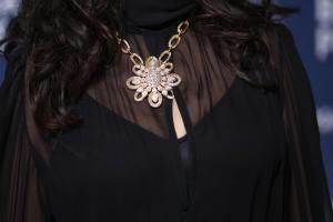 Salma Hayek at The 11th Breakthrough Prize Ceremony held at Barker Hanger on April 05, 2025 in Santa Monica, California.
