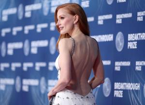 Jessica Chastain at The 11th Breakthrough Prize Ceremony held at Barker Hanger on April 05, 2025 in Santa Monica, California.
