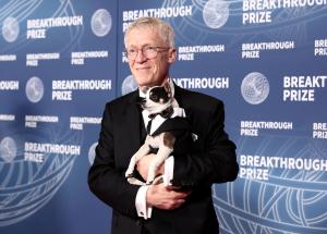 Emmanuel Mignot at The 11th Breakthrough Prize Ceremony held at Barker Hanger on April 05, 2025 in Santa Monica, California.