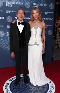 Brian Grazer, Veronica Smiley at The 11th Breakthrough Prize Ceremony held at Barker Hanger on April 05, 2025 in Santa Monica, California.