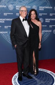 Bill Gates, Paula Hurd at The 11th Breakthrough Prize Ceremony held at Barker Hanger on April 05, 2025 in Santa Monica, California.
