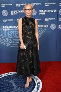 Gillian Anderson at The 11th Breakthrough Prize Ceremony held at Barker Hanger on April 05, 2025 in Santa Monica, California.