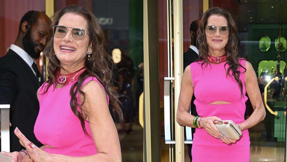 NEW YORK, NY - APRIL 23: Brooke Shields is seen on April 23, 2025 in New York City. (Photo by NDZ/Star Max/GC Images)