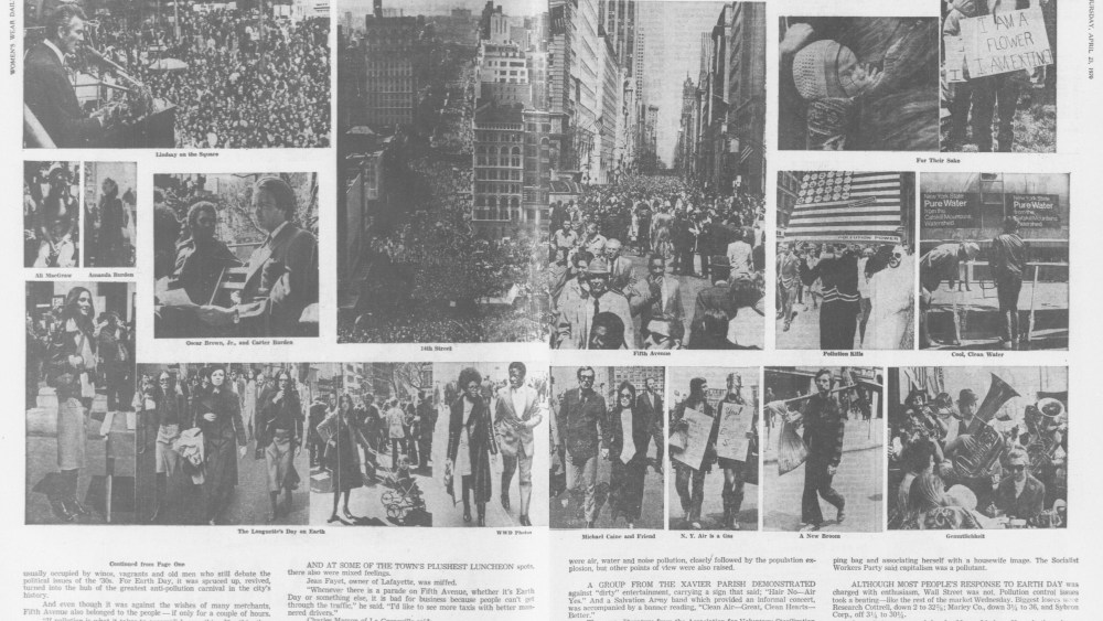 "Throngs Enjoy Sunny Earth Day," WWD, April 23, 1970.