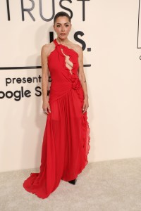 Sarah Shahi at the Fashion Trust U.S Awards 2025 held at The Lot at Formosa on April 08, 2025 in Los Angeles, California