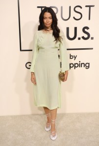 Aurora James at the Fashion Trust U.S Awards 2025 held at The Lot at Formosa on April 08, 2025 in Los Angeles, California