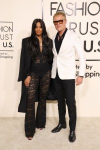 Ciara, Peter Dundas at the Fashion Trust U.S Awards 2025 held at The Lot at Formosa on April 08, 2025 in Los Angeles, California