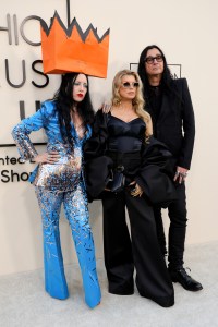 B. Åkerlund, Fergie, Jonas Åkerlund at the Fashion Trust U.S Awards 2025 held at The Lot at Formosa on April 08, 2025 in Los Angeles, California