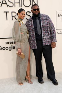 chanel iman, Davon Godchaux at the Fashion Trust U.S Awards 2025 held at The Lot at Formosa on April 08, 2025 in Los Angeles, California