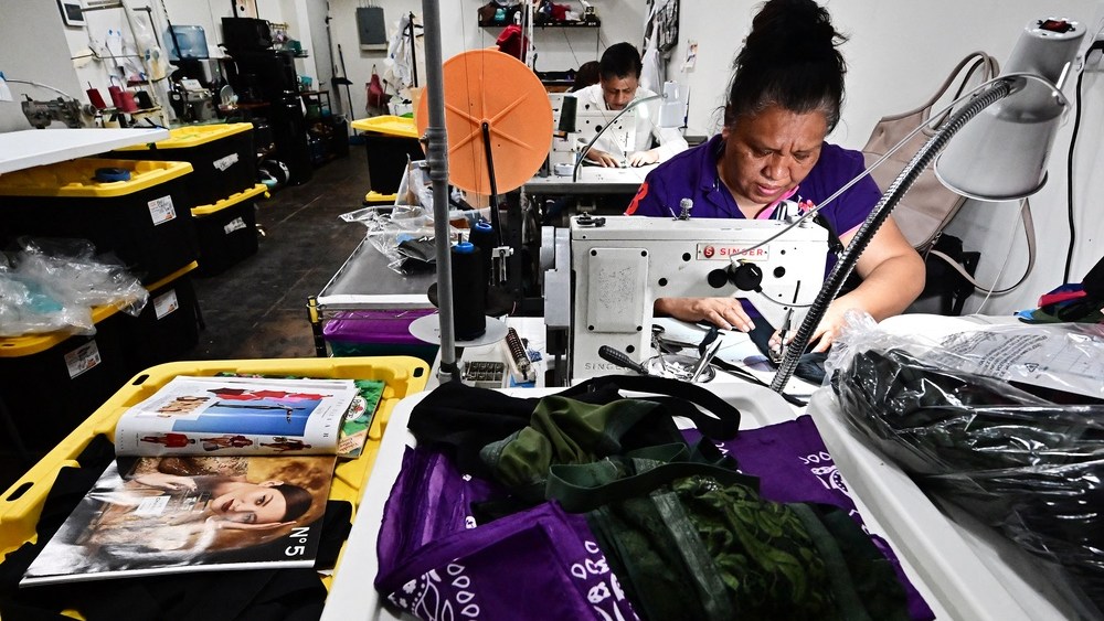 Garment workers in California