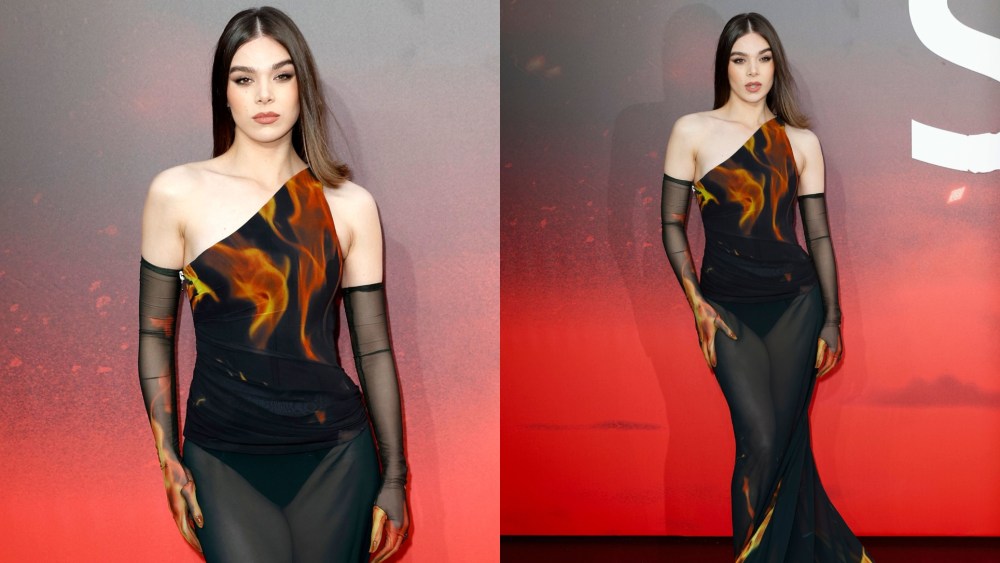 Hailee Steinfeld wears Robert Wun to the "Sinners" London premiere.