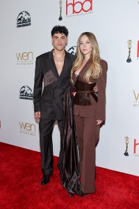 LOS ANGELES, CALIFORNIA - APRIL 06: (L-R) Glen Oropeza and Sydney Sweeney attend the 10th annual Hollywood Beauty Awards at Avalon Hollywood & Bardot on April 06, 2025 in Los Angeles, California.  (Photo by Amy Sussman/Getty Images)