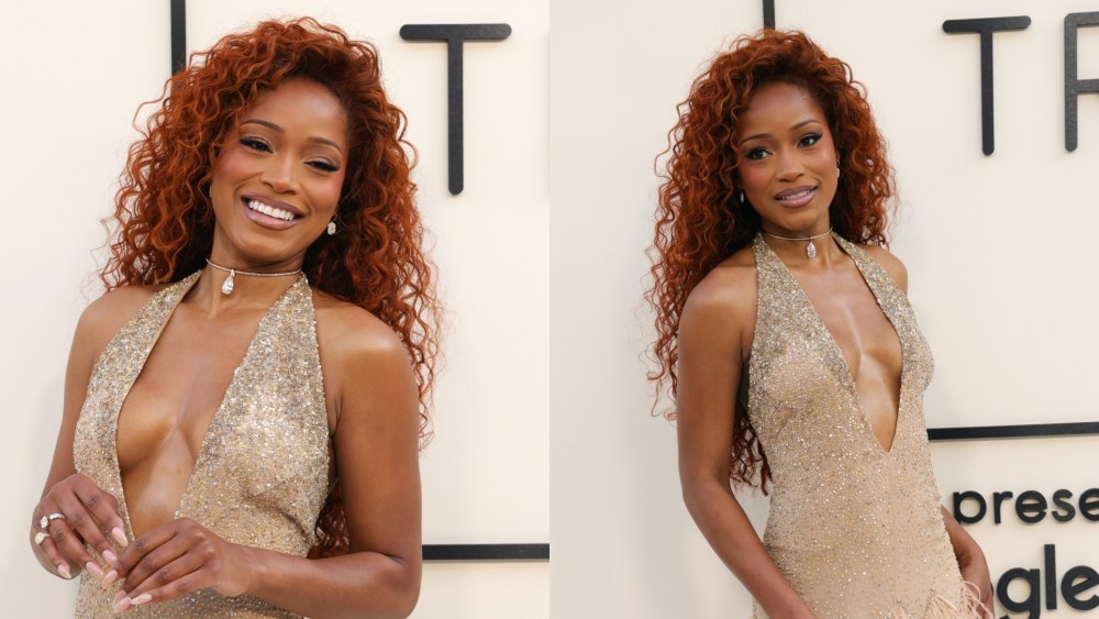 Keke Palmer attends the Fashion Trust Awards 2025 in Los Angeles wearing Oscar de la Renta dress