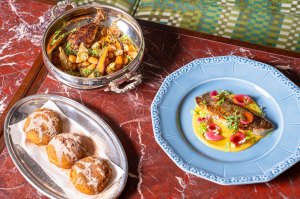 Dishes on the menu at Maison Passerelle