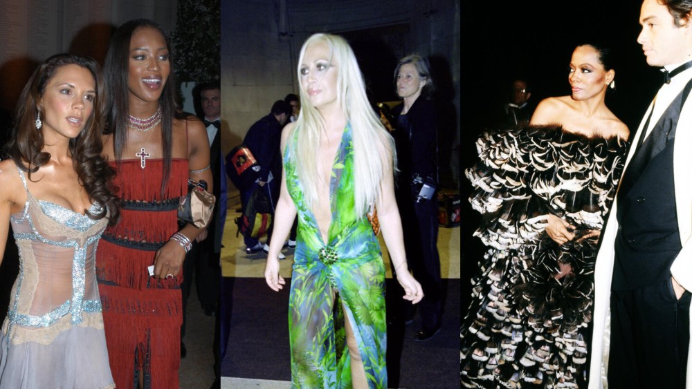 Met Gala over the years: Victoria Beckham, Naomi Campbell, Donatella Versace and Diana Ross