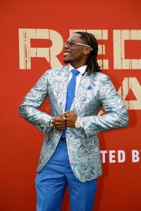 GREEN BAY, WISCONSIN - APRIL 24: Cornerback Maxwell Hairston of Kentucky arrives prior to the 2025 NFL Draft at Lambeau Field on April 24, 2025 in Green Bay, Wisconsin.  (Photo by Michael Reaves/Getty Images)