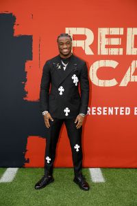 GREEN BAY, WISCONSIN - APRIL 24: Quarterback Jalen Milroe of Alabama arrives prior to the 2025 NFL Draft at Lambeau Field on April 24, 2025 in Green Bay, Wisconsin.  (Photo by Michael Reaves/Getty Images)