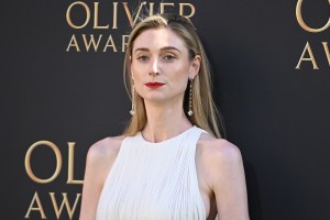LONDON, ENGLAND - APRIL 06: Elizabeth Debicki attends The Olivier Awards 2025 at The Royal Albert Hall on April 06, 2025 in London, England. (Photo by Kate Green/Getty Images)