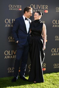 LONDON, ENGLAND - APRIL 06: Tom Hiddleston and Hayley Atwell attend The Olivier Awards 2025 at The Royal Albert Hall on April 06, 2025 in London, England. (Photo by Kate Green/Getty Images)