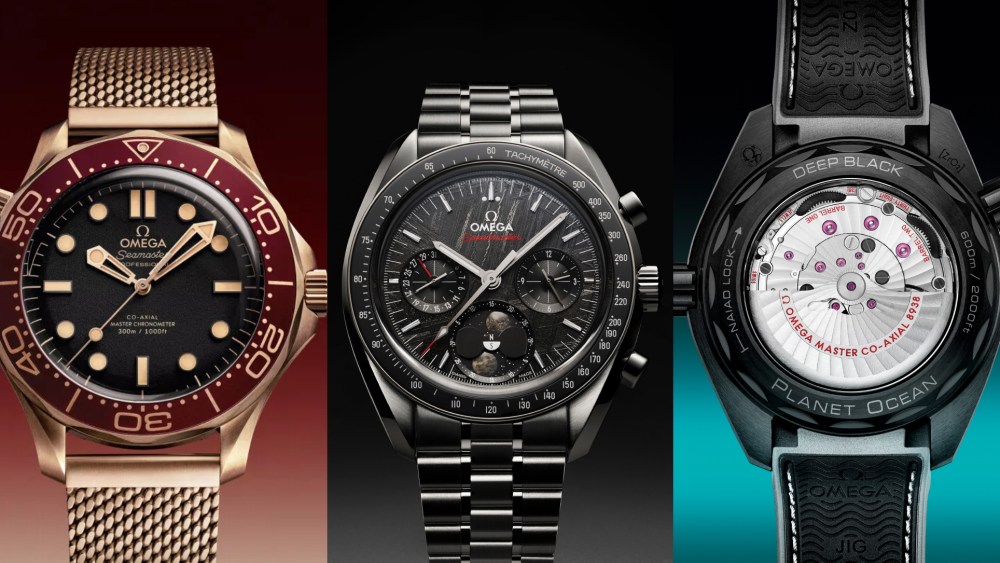 Omega 2025: Seamaster Diver 300M, Speedmaster Moonphase Meteorite and Planet Ocean Worldtimer.