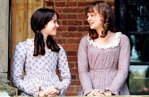 PRIDE AND PREJUDICE, Jena Malone, Carey Mulligan, 2005, (c) Focus Features/courtesy Everett Collection