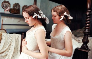 PRIDE AND PREJUDICE, Jena Malone, Carey Mulligan, 2005, (c) Focus Features/courtesy Everett Collection