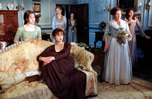 PRIDE AND PREJUDICE, Jena Malone, Rosamund Pike, Keira Knightley, Brenda Blethyn, Carey Mulligan, 2005, (c) Focus Features/courtesy Everett Collection