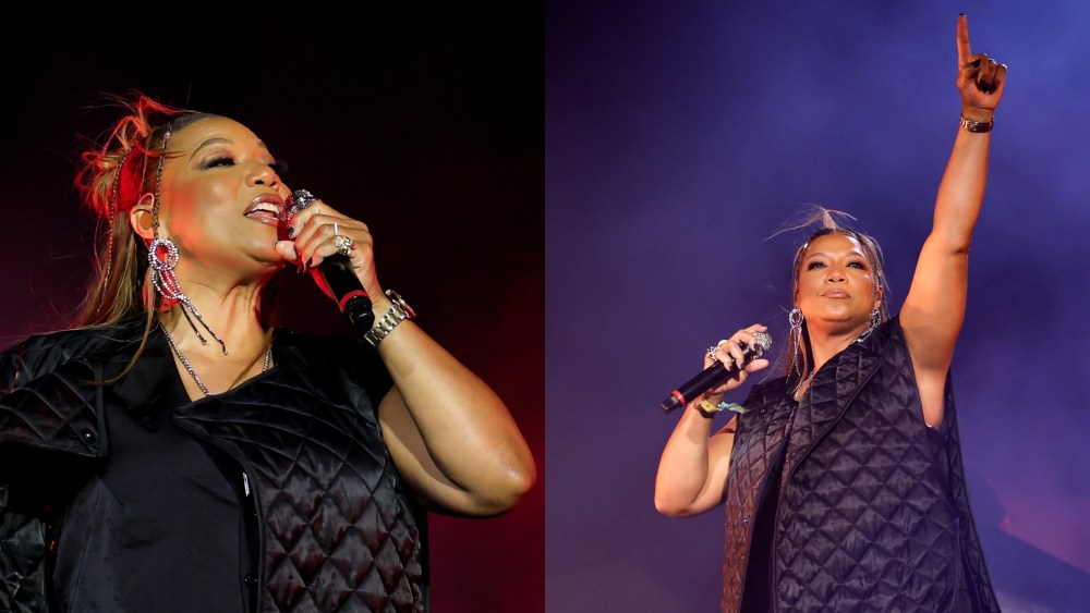 Queen Latifah wears Moschino at Coachella 2025.