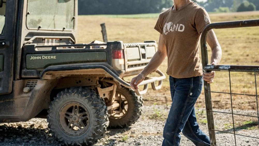 Looks from the John Deere x Dovetail Workwear collection.