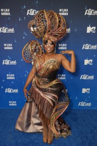 PACOIMA, CALIFORNIA - MARCH 27: Onya Nurve attends "RuPaul's Drag Race" Season 17 Finale Red Carpet on March 27, 2025 in Pacoima, California. (Photo by Gonzalo Marroquin/Getty Images for MTV)