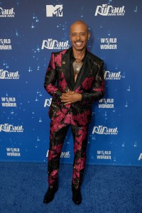PACOIMA, CALIFORNIA - MARCH 27: Jamal Sims attends "RuPaul's Drag Race" Season 17 Finale Red Carpet on March 27, 2025 in Pacoima, California. (Photo by Gonzalo Marroquin/Getty Images for MTV)