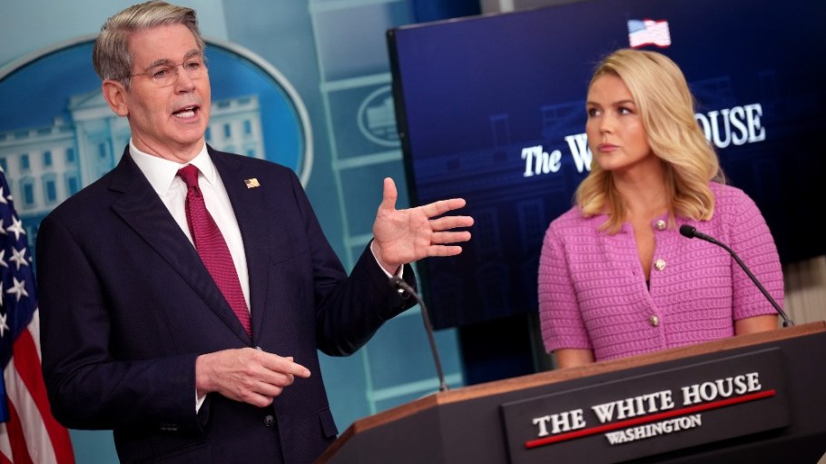 Treasury Secretary Scott Bessent, White House Press Secretary Karoline Leavitt.