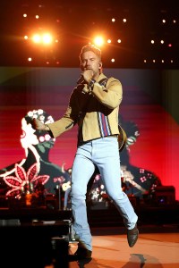 INDIO, CALIFORNIA - APRIL 25: (FOR EDITORIAL USE ONLY) T.J. Osborne of Brothers Osborne performs at the T-Mobile Mane Stage during the 2025 Stagecoach Festival on April 25, 2025 in Indio, California. (Photo by Frazer Harrison/Getty Images for Stagecoach)