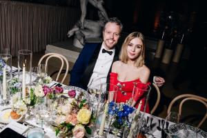 Jason Isbell, Anna Weyant at the Tiffany Blue Book Gala held at The Metropolitan Museum of Art on April 25, 2025 in New York, New York.
