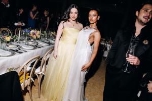 Mikey Madison, Taylor Russell at the Tiffany Blue Book Gala held at The Metropolitan Museum of Art on April 25, 2025 in New York, New York.