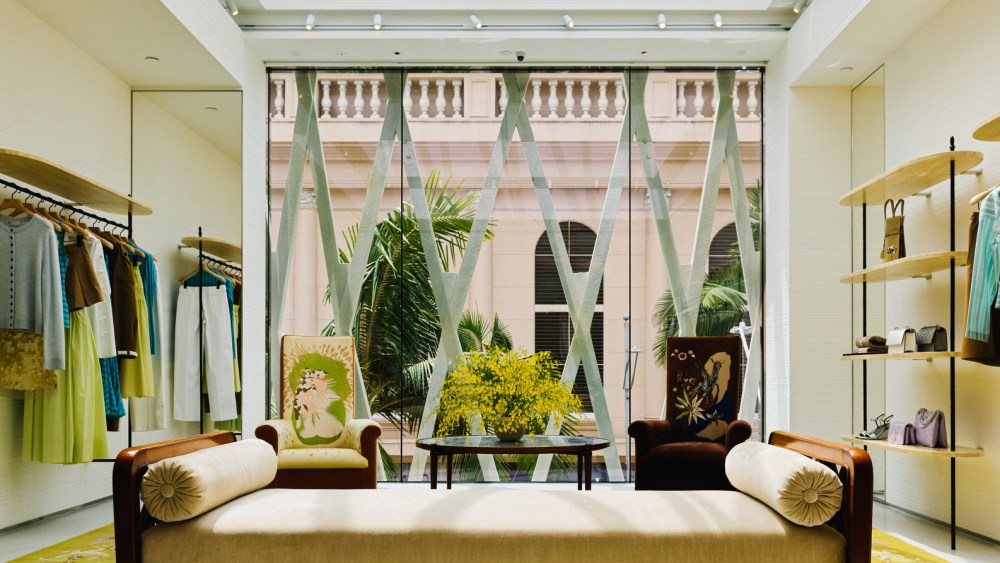 A look at the new Tory Burch’s Rodeo Drive store redesign in Los Angeles, California.
