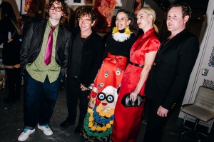 Dustin Yellin, Marilyn Kirschner, Polina Proshkina, and Alexander Hankin