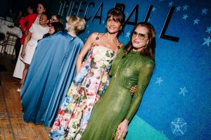 Helena Christensen and Brooke Shields