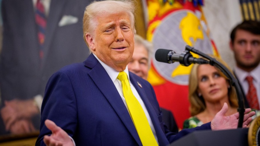 President Donald Trump at the White House on Friday.