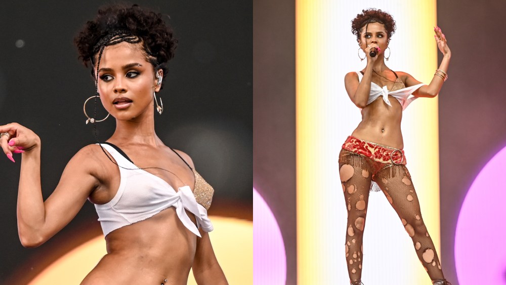 Tyla performs at the 2025 Coachella Valley Music And Arts Festival on April 11, 2025 in Indio, California.