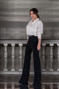 LONDON, ENGLAND - FEBRUARY 16: Victoria Beckham walks the runway at the Victoria Beckham show during London Fashion Week February 2020 on February 16, 2020 in London, England. (Photo by Gareth Cattermole/BFC/Getty Images for BFC)