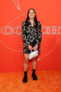NEW YORK, NEW YORK - APRIL 14: Georgia Amoore arrives prior to the 2025 WNBA Draft at The Shed on April 14, 2025 in New York City. NOTE TO USER: User expressly acknowledges and agrees that, by downloading and or using this photograph, User is consenting to the terms and conditions of the Getty Images License Agreement. (Photo by Cindy Ord/Getty Images)