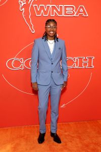 NEW YORK, NEW YORK - APRIL 14: Shyanne Sellers arrives prior to the 2025 WNBA Draft at The Shed on April 14, 2025 in New York City. NOTE TO USER: User expressly acknowledges and agrees that, by downloading and or using this photograph, User is consenting to the terms and conditions of the Getty Images License Agreement. (Photo by Cindy Ord/Getty Images)