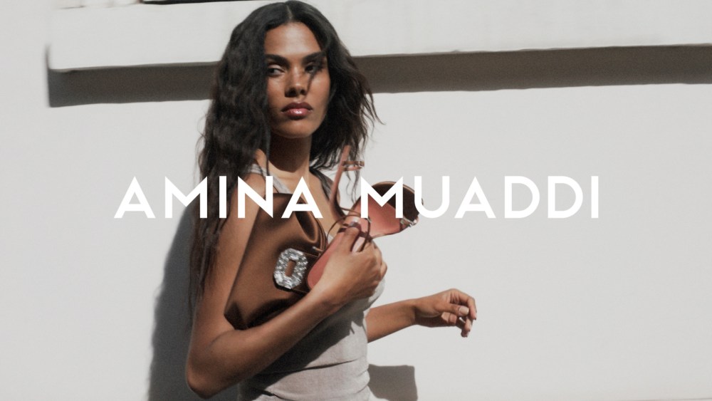 Amina Muaddi Cruise 2025 collection.