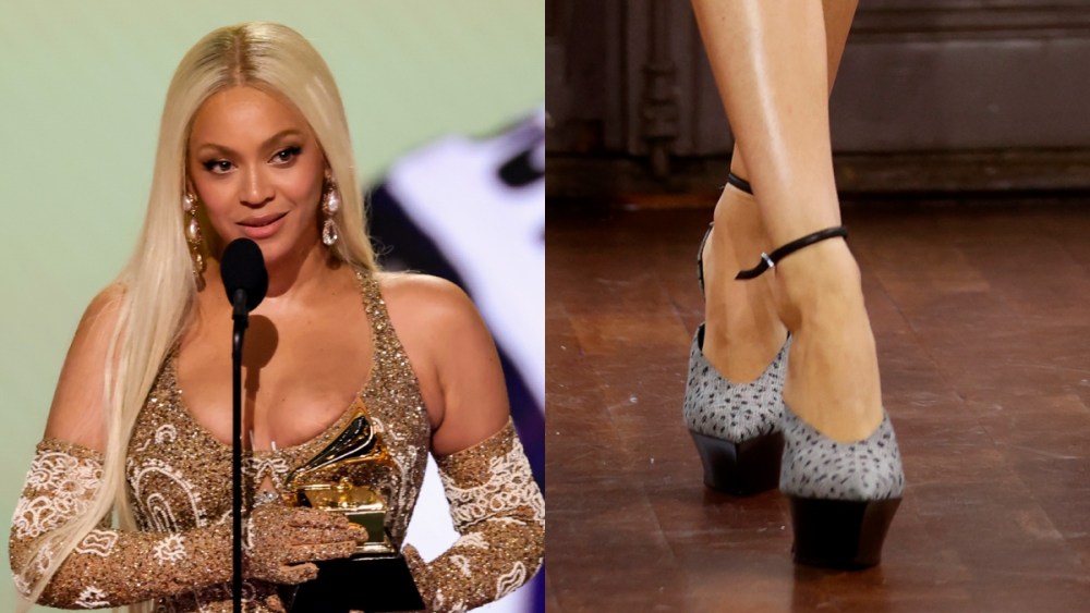 Beyonce, mugler shoes