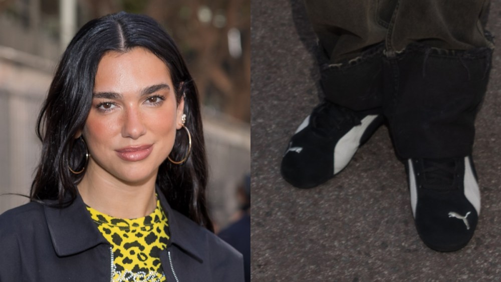 Dua Lipa wears puma sneakers attends the F1 Grand Prix Of Monaco on May 25, 2025 in Monte-Carlo, Monaco.